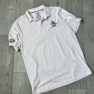 LIMITED EDITION Original Penguin By Munsingwear Light Pink Polo Shirt
